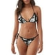 thumbnail image 1 of Balery Black White Spooky Ghosts Pijama Estampado Bikini de Dos Piezas para Mujer - Conjunto de Bikini Ajustable Sexy y Cómodo para Playa, 1 of 6