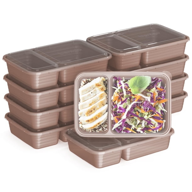 Recipientes para alimentos Bentgo Prep, 20 unidades, sin BPA, oro rosa