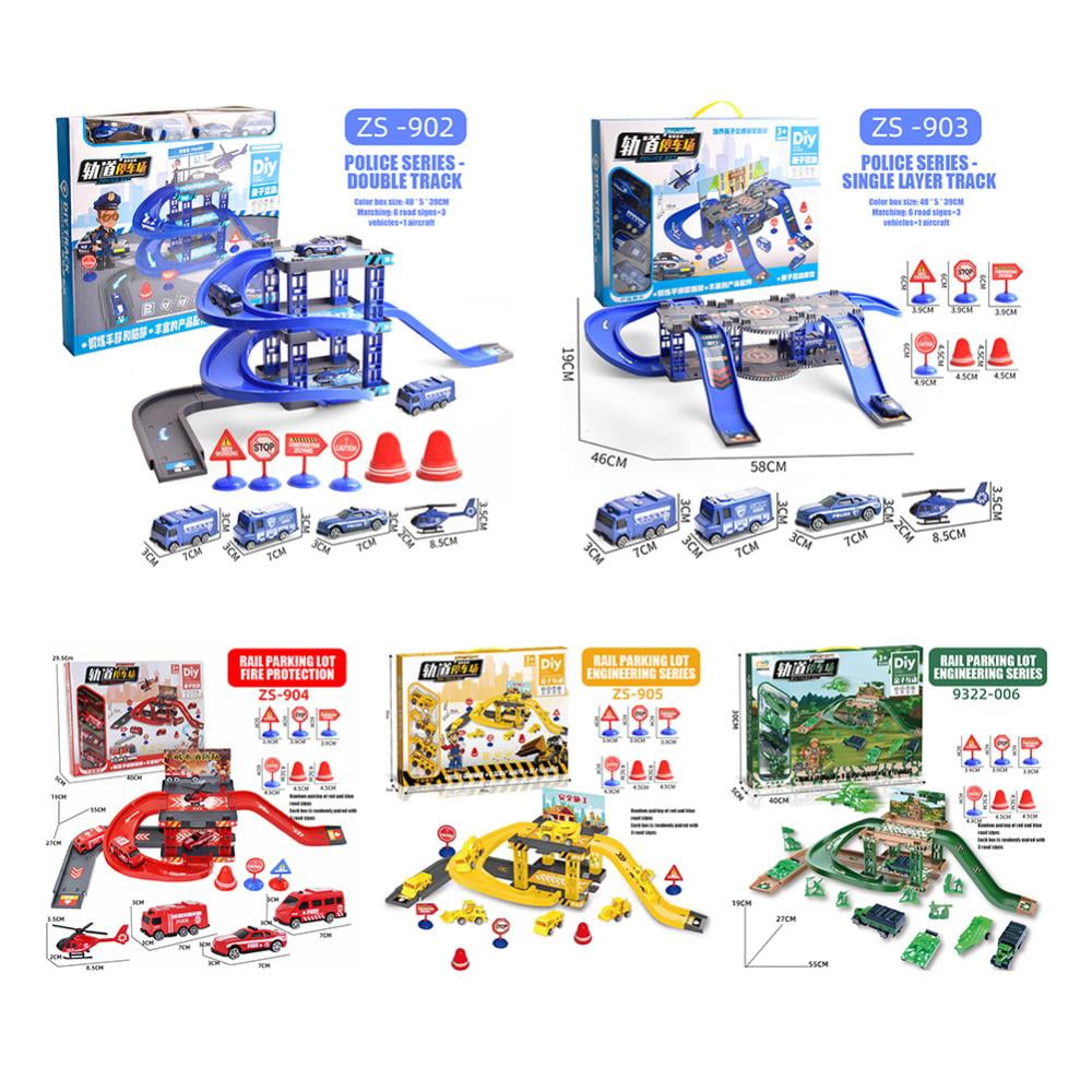 Godderr Kids Toys 10PCS Kids toy car Double-decker rail car toys DIY rail car Boys toys gifts