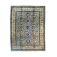 thumbnail image 1 of Lustrous Blue Oushak Hand-Knotted Mohair Rug, 1 of 2