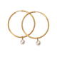 thumbnail image 2 of Aretes Mujer con Perlas Colgantes LuckyLy, Arracadas Acero Inoxidable, Modelo Adele dorado UNITALLA, 2 of 7