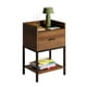 thumbnail image 1 of Buro Mesa Lateral de Noche Mubson Adula Madera Natural Estructura Metálica Color Negro 40x30 cm 60 cm, 1 of 5