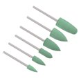 thumbnail image 4 of Unique Bargains Meules Montées Têtes de Meuleuse Roues de Polissage en Silicone pour Outils Rotatifs Vert 6 Pack, 4 of 6