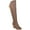 Brown, variant on JOURNEE COLLECTION Womens Brown Asymmetrical Lace Spritz Round Toe Block Heel Zip-Up Heeled Boots 10 M WC