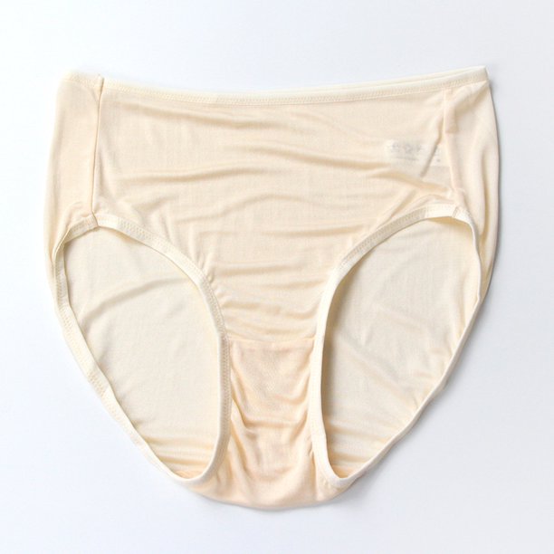 Braguitas de seda de morera de cintura media para mujer, transpirables, cómodas y triangulares