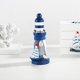 thumbnail image 4 of Adorno de faro de madera con diseño de viento marino | Decoración náutica para el hogar | Artesanía costera | Decoración de mesa duradera | Regalo para amantes de la playa | Ideal para sala de, 4 of 6