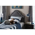 thumbnail image 1 of Baxton Studio Baxton Studio Rita Modern and Contemporary Dark Grey Fabric Upholstered Twin Size Headboard, 1 of 6