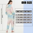 thumbnail image 4 of SWEETXIN Women's Snug Fit Cat Paws One-Piece Pajamas, Glow-in-the-Dark Tie Dye Hooded Onesies Costume SizeS, 4 of 7