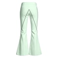 thumbnail image 6 of Girls High Waisted Flare Pants Uniform School Pants Kids Flare Bell Bottoms Casual Trousers 13-14 Years, 6 of 8