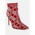 thumbnail image 2 of Urbanite Rhinestones Studded Stiletto Heel Boots, 2 of 10