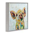 thumbnail image 2 of Stupell Industries Contemporary Happy Farm Pig Modern Composition Gray Framed Giclee Art, 12 x 12, by Jen Seeley, 2 of 7
