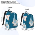 thumbnail image 4 of Daiia Nurse Doctor Gnomes Vintage Canvas Backpack for Men and Women ,Hiking Backpack,Travel Laptop Bag for School,Large Capacity Backpack-Medium, 4 of 8