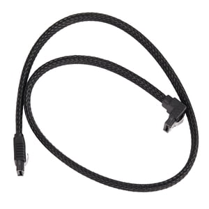 2X 50CM SATA 3.0 III SATA3 7pin Angle droit du câble de données 6Gb/s SSD Câbles HDD Cordon de données de disque dur avec manches en nylon