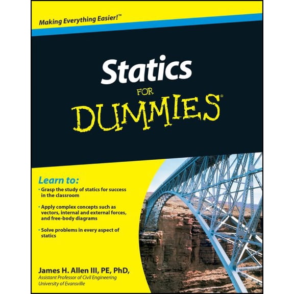 Pre-Owned Statics for Dummies (Paperback) 0470598948 9780470598948