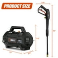 thumbnail image 4 of Senix 1700 PSI 1.2 GPM 13 Amp Electric Pressure Washer with Turbo Nozzle and Foam Cannon, Model HPWE13-L, 4 of 11