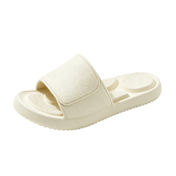Fengactive Unisex Comfortable Arch Support Slippers Perforated Footbed Lightweight EVA House Slide Slippers