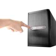 Silver Stone Technologies DS380B Rackmount Storage Server Chassis Premium Mini-ITX DTX Small Form Factor NAS Computer Cases - Black