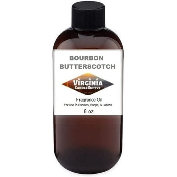 Bourbon & Butterscotch Fragrance Oil Our Version of The Brand Name 8 oz Bottle for Candle Making, Soap Making, Tart Making, Room Sprays, Lotions, Car Fresheners, Slime, Bath Bombs, Warmers