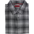 thumbnail image 1 of Camisa cepillada con Botones Alfani para hombre negra extragrande, 1 of 1