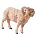 thumbnail image 3 of 1 Pce Modèle de Faune Simulée Décor Modèle de Mouton Réaliste Jouet Modèle d'Animal Réaliste Artisanat Éducatif Modèle de Mouton Jouet pour Enfants Maison École Style Mouton à Corne Courbée, 3 of 8