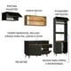 thumbnail image 4 of Madesa Gabinete de Cocina Integral 260 cm Reims Negro/Rústico 01, 4 of 10