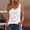 White, variant on Womens Ribbed Tank Top Sleeveless Casual Shirt with Buttons, Plus Size Stretchy U-Neck Cami for Women, Yellow, S-5XL,Size M