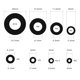 thumbnail image 5 of Juego surtido de arandelas planas de nailon negro de 510 piezas para conexiones eléctricas en electrodomésticos y electrodomésticos comerciales, (M2 M2.5 M3 M4 M5 M6 M8 M10), 5 of 5