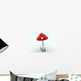 thumbnail image 1 of Red Mushroom Wall Mural by Wallmonkeys Peel and Stick Graphic (18 in H x 11 in W) WM324585, 1 of 4
