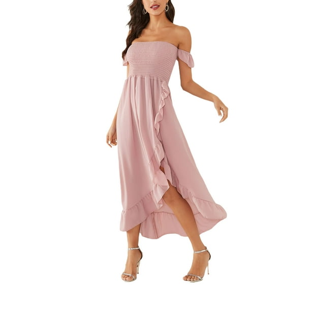 Eyiiye Mommy And Me Matching Dress Summer Off Shoulder Chiffon Sleeveless Dress Other