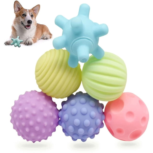 Juguetes para la dentición de cachorros, pelota para masticar perros, pelota para el aburrimiento de cachorros para el entrenamiento de mascotas