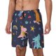thumbnail image 1 of Balery Cartoon Dinosaur Scooter Sport Blue Bañador para hombre, shorts de playa de secado rápido con entrepierna y forro de compresión-X-Large, 1 of 6