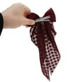 thumbnail image 4 of Unique Bargains 1 Pc Grace Bow Ribbon Hair Clips Wine Red, 4 of 5
