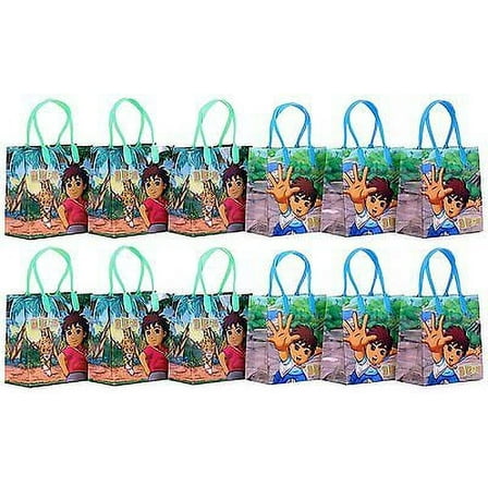 12PCS Go, Diego, Go! Goodie Party Favor Gift Birthday Loot Bags Licensed NEW