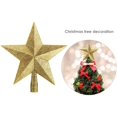 thumbnail image 3 of Estrella de árbol de Navidad con purpurina para decoración de árbol de Navidad (dorado) Rojo Verde, 3 of 5