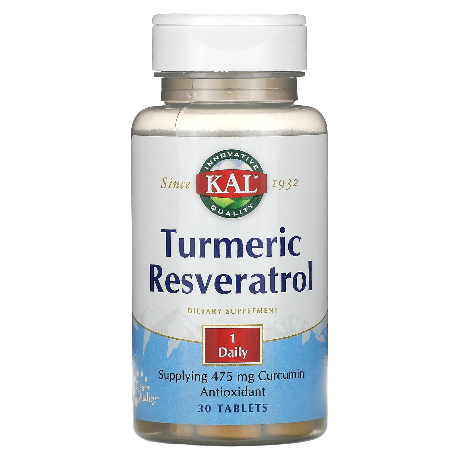 Turmeric Resveratrol, 30 Tablets, KAL