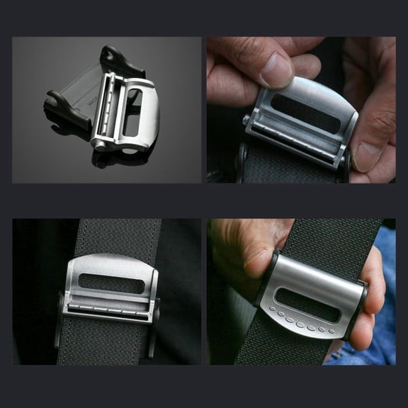 2 Pack Universal Seat Belt Comfort Clip Seat Belt Adjuster for Adults Car Strap Positioner for Shoulder Neck Comfort (2.28 x 1.57 Inch)