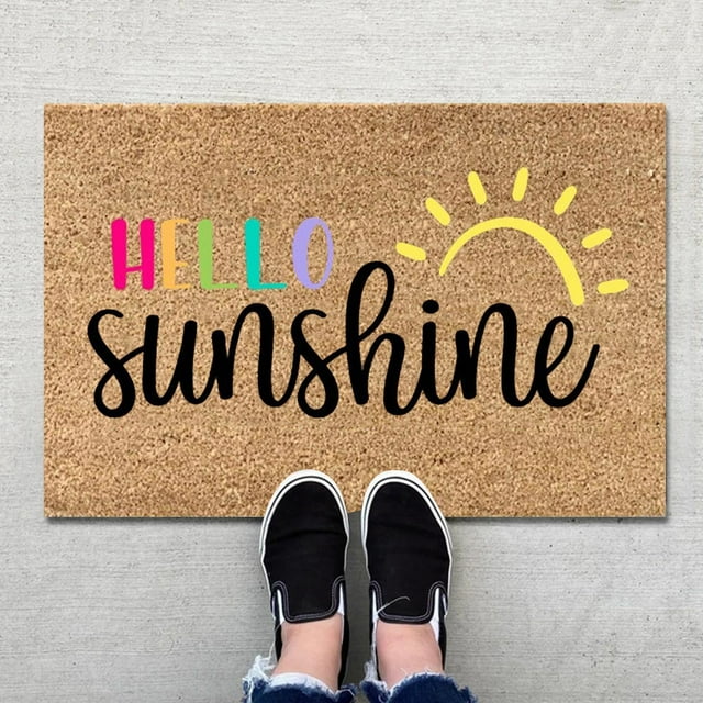 Circle Rugs For Living Room Snow Carpet 1PCS Summer Floor Mats Holiday Mats Welcome Door Mats Polyester Door Mat Beach Non Slip Floor Mat