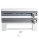 thumbnail image 2 of Soporte para Papel De Cocina, Soporte para Pared, Estante De Almacenamiento para Botellas De Salsa, Soporte para Papel De Cocina, Herramienta De Cocina, Corte De Película Adhesiva(Gris Blanco), 2 of 14