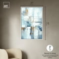 thumbnail image 5 of House Of Lines II Blue Abstract Wall Art Canvas Wall Art by Art Remedy, White Floater Frame, 31" x 46", 5 of 7