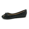 thumbnail image 4 of Victoria K Women's Soft Quilted Textured With Bow Tie Ballerina Flats, 4 of 4