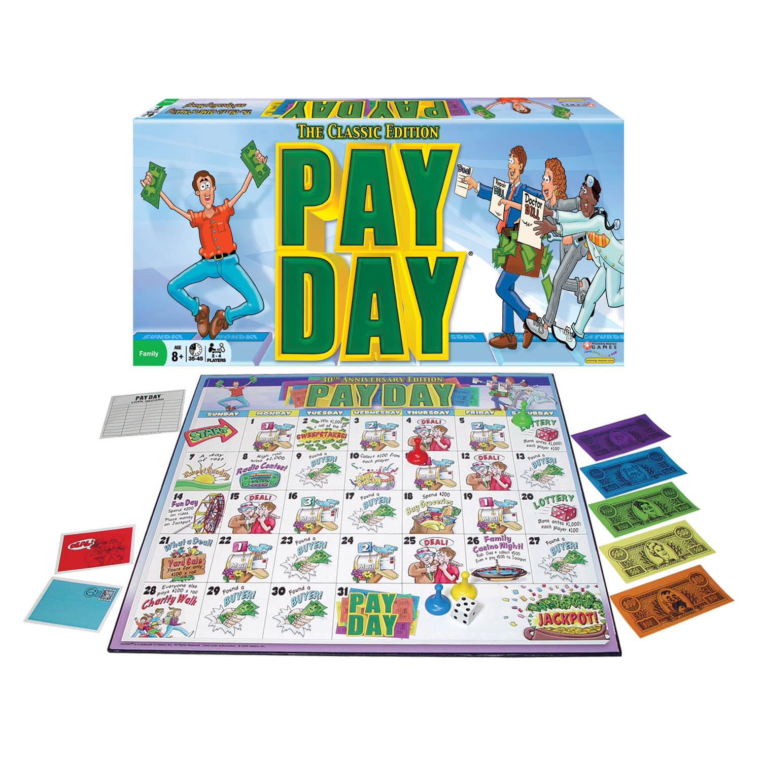 2-4 Sealed! Payday Board Game by Hasbro  A Fun Financial Learning Game Age 8