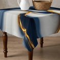 thumbnail image 4 of Navy Blue Marble Table Cloth Waterproof Tablecloths, Gold Modern Art Tablecloth Dining Table Cover for Kitchen Party Tabletop Outdoor, Square Tablecloth 54x54 Inch, 4 of 9
