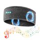 thumbnail image 3 of Diadema para dormir con música y auriculares, diadema de viaje con cable Bluetooth elástica suave con altavoz delgado, cómodos auriculares para música para dormir (gris), 3 of 5
