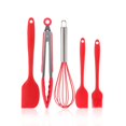 thumbnail image 1 of Yuarrent Batidor de cocina de 5 piezas Utensilios de cocina Cepillo Antiadherente Utensilios de cocina Juego de herramientas de espátula de silicona Electrodomésticos No. 4, 1 of 5