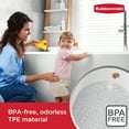 thumbnail image 4 of Rubbermaid INSTAMAT Tub Mat, Non-Slip Bath Mat Hangs on Showerhead for Fast Drying, BPA-Free TPE, 27.2" x 15.2", Clear, 4 of 9