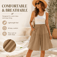 thumbnail image 2 of 2026 Flowy Shorts for Women - Women's Lightweight Stretch Comfy Flowy Shorts, Drawstring Loose Fit Summer, 2 of 9