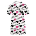 thumbnail image 6 of Vetsdori Nightwear Pajama Sets for Women Soft Loungewear Sleepwear Valentines Day Valentines , Gifts for Girlfriend Love Heart Womens Pajamas PJS,Red, 6 of 8