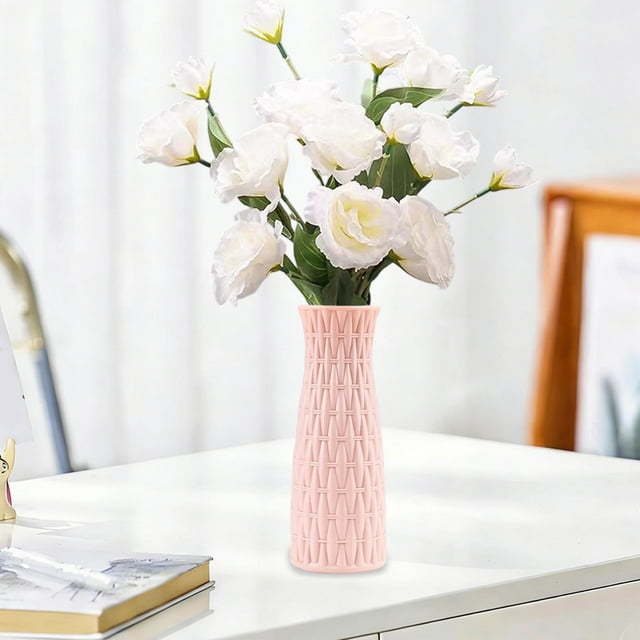 CREATITOY Plastic Vase Dry Wet Flower Container Home Decor