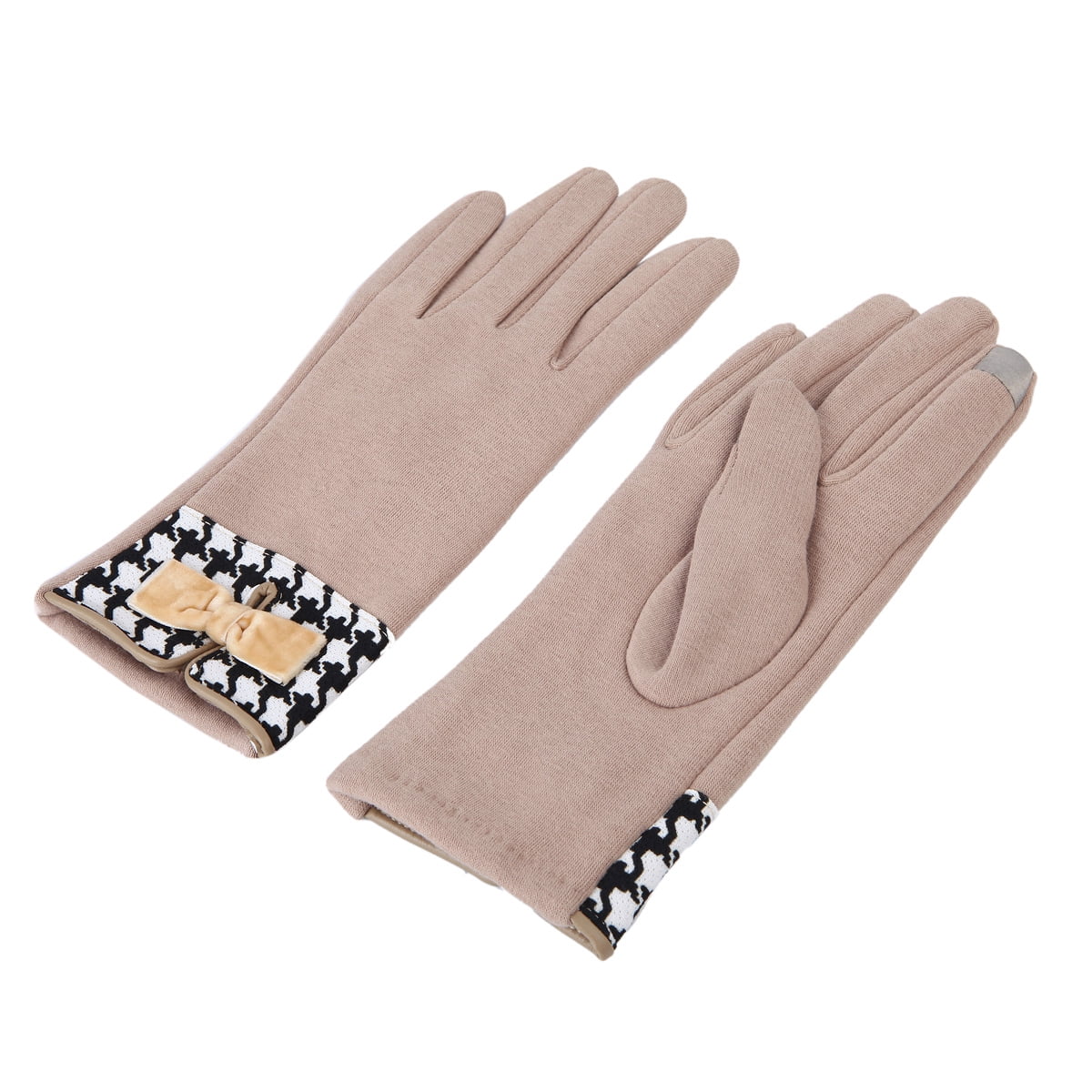 TrendsBlue Women's Winter Thermal Gloves with Velvet Bow