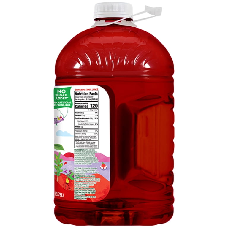 4 pack) Juicy Juice 100% Juice, Fruit Punch, 128 fl oz Bottle